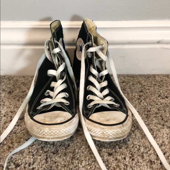 Converse Shoes - Black converse high tops